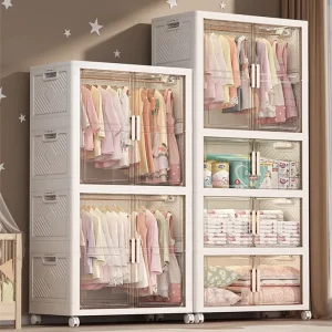 Wardrobe baby clothes storage box household large-capacity locker