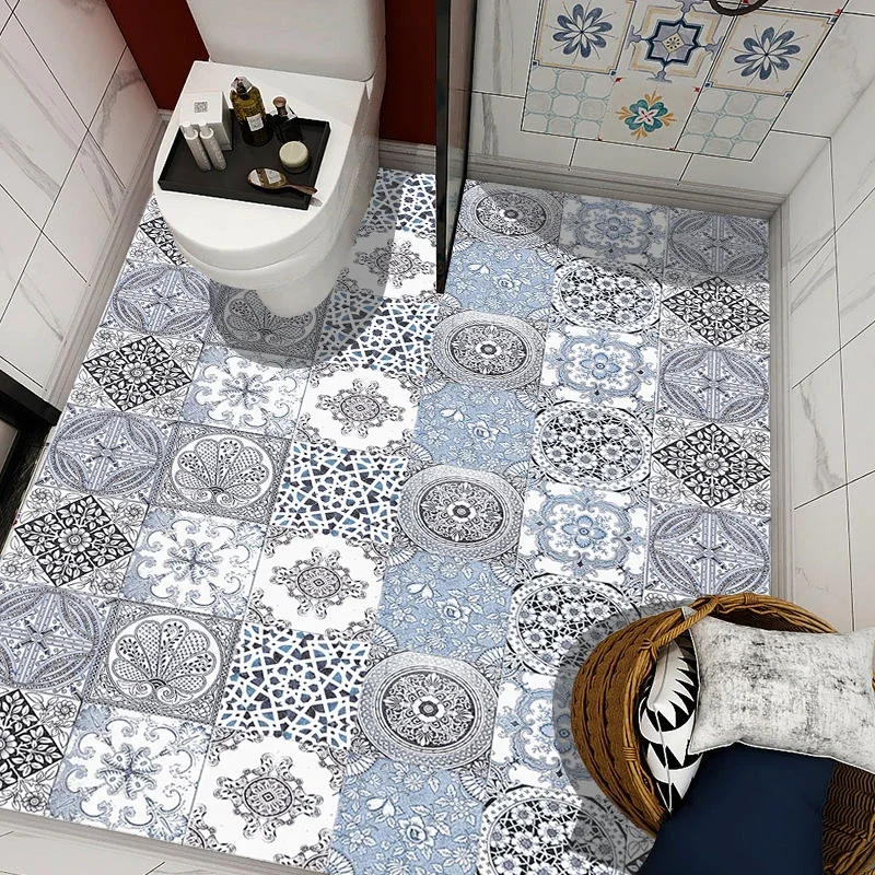 29 Styles Thickened Frosted Tiles Floor Sticker Kitchen Bathroom Home Renovation Wallpaper Waterproof Non-slip Art Wall Decals - Image 4
