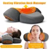 Electric Neck Massager Pillow Cervical Stretcher Heating Vibration Massage Back Traction Orthopedic Sleeping Pillows Support