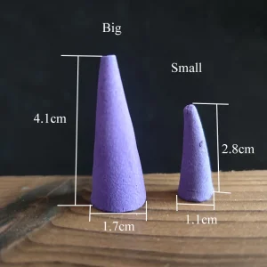 FY 20Pcs Scented Incense Cones 25 Minute Burning Time Home Fragrance Lavender Jasmine Sandal Scents for Meditation Relaxation