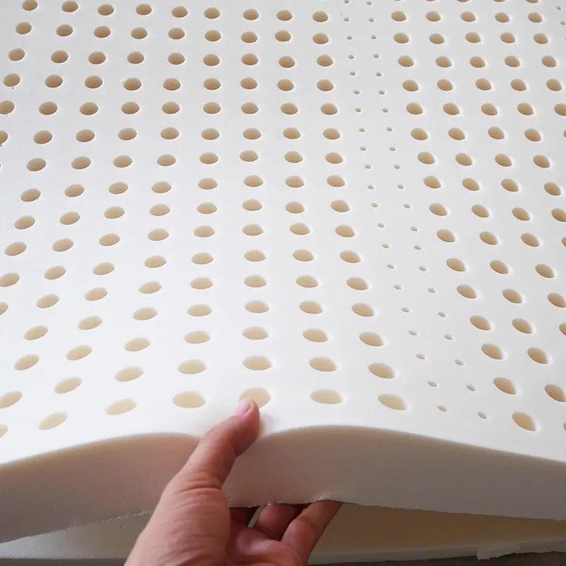 Natural Latex Mattress Topper Queen Size Medium Firmness Pure Latex Foam Bed Pad Durable Breathable Comfort Soft Mattress - Image 2