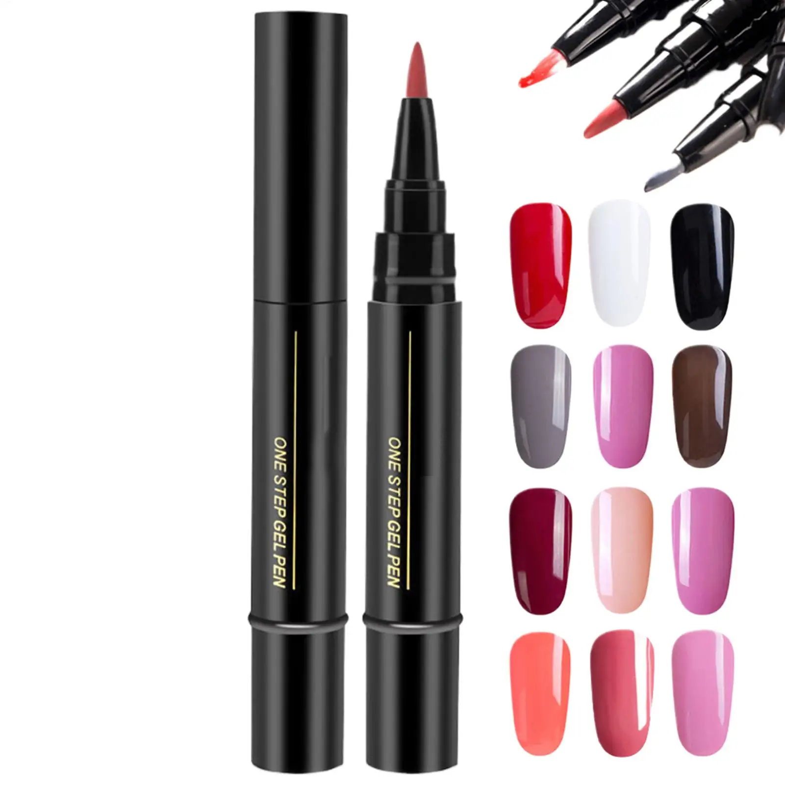 Nail Polish Gel Pen Quick Drying Nail Polish Art Pens Fast Dry Nail Color Pen Nail Varnish Pens for Women Girls Friends Family
