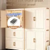 Foldable Baby Wardrobe Multi-Layer Children's Storage Cabinet Installation Free Home Clothes Organizer Small Wardrobe Box