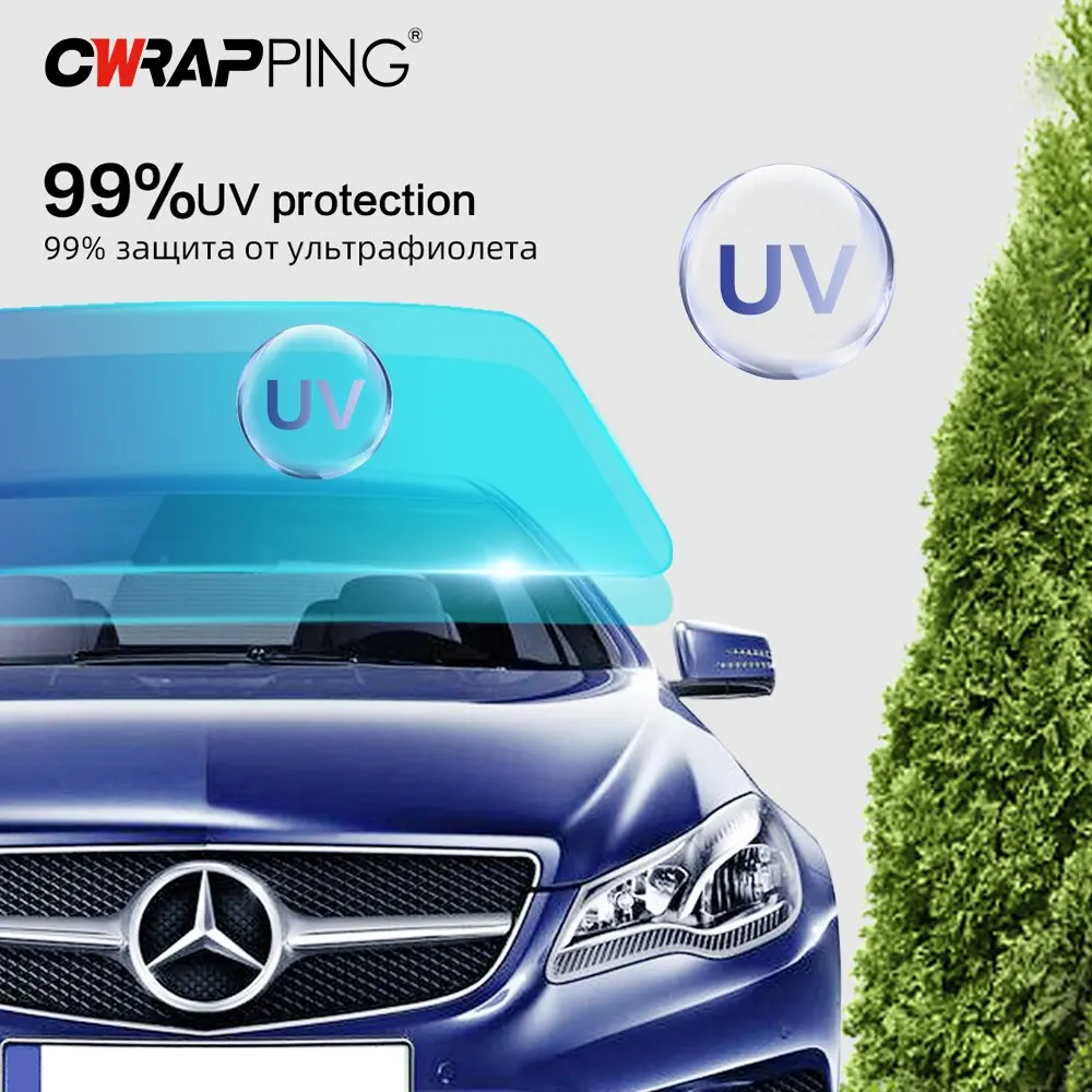 Car Window Tint Film Summer Solar UV Protector Tint Tinting Film for Cars Window Privacy Film 50cmX300cm Sun Shade Film - Image 4