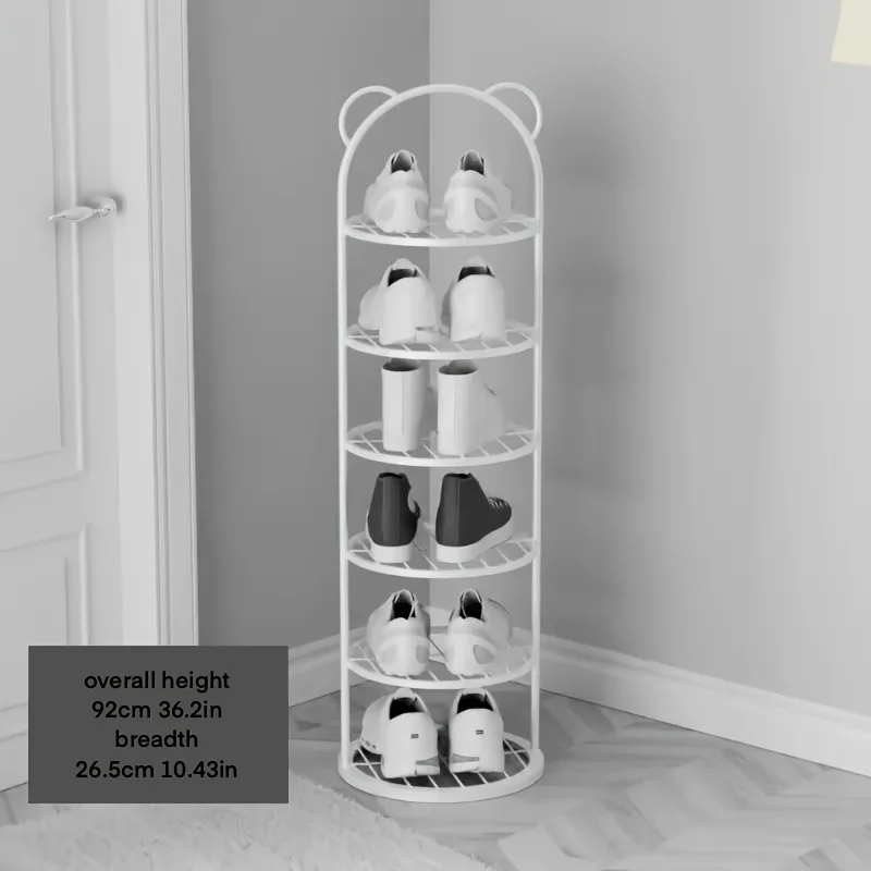 Multi Layer Shoe Rack Storage Rack, Sturdy and Durable Small Space Shoe Tower, Independent, Adjustable, Easy To Install - Image 5