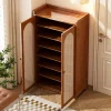 shoe cabinet multi-layer dust shoe rack large capacity double door shoe storage rack