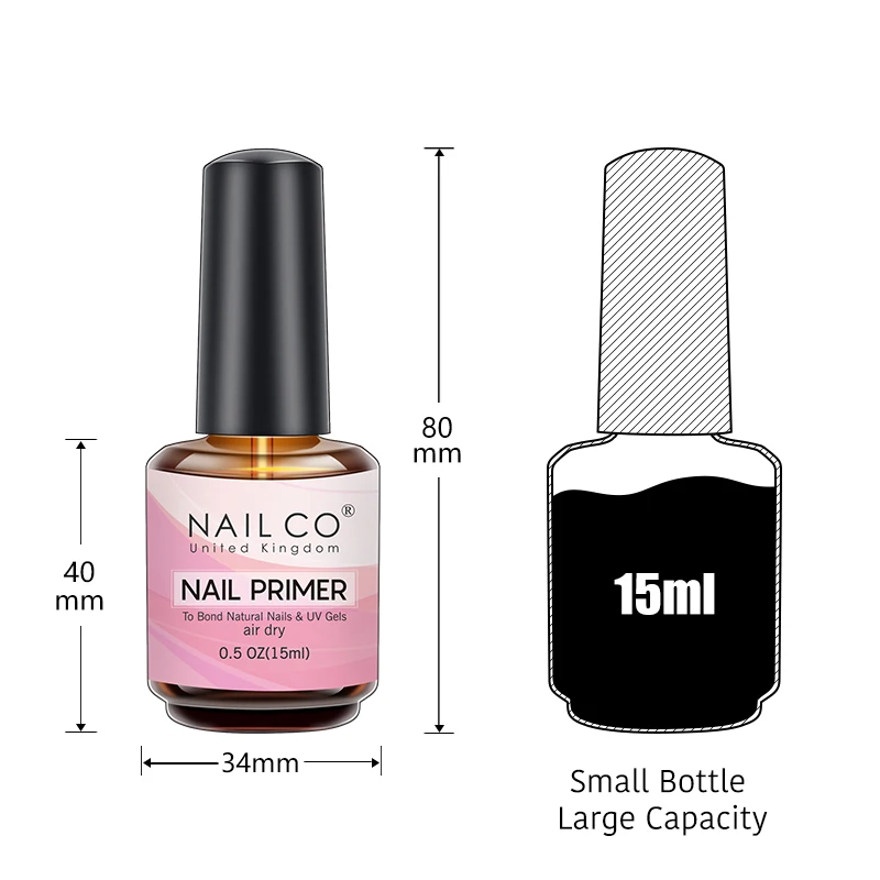 NAILCO 15ml Air Quick Dry Nail Primer Gel Nail Art Gel Lacquer Vernis Gel Desiccant Long Lasting UV Gel To Bond Natural Nails - Image 6