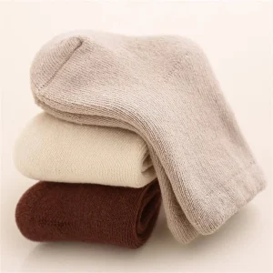 0-3Years Thick Newborn Baby Girl Boy Socks Terry Cotton Infant Toddler Solid Color Socks For Girls Boys Keep Warm In Home Winter