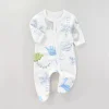 0-9 Month Infant Pure Cotton Comfortable Babygro Clothes Baby Boy Girl Spring Fall Cute Jumpsuit Toddler Daily Bodysuit Clothes