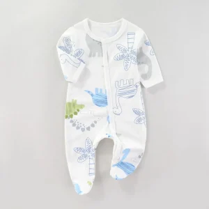 0-9 Month Infant Pure Cotton Comfortable Babygro Clothes Baby Boy Girl Spring Fall Cute Jumpsuit Toddler Daily Bodysuit Clothes