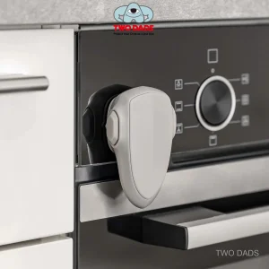 1 Pack Child Safety Oven Lock - Multi-Purpose Baby Proof Lock Adhesive Installation, Heat-Resistant for Flat Oven Cabinet Drawer