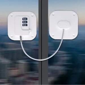 1 Pcs Child Safety Lock Cabinet Fridge Door Lock Stainless Steel Cable Protection Kids Baby Home Window Lock Strong Fix מנעול