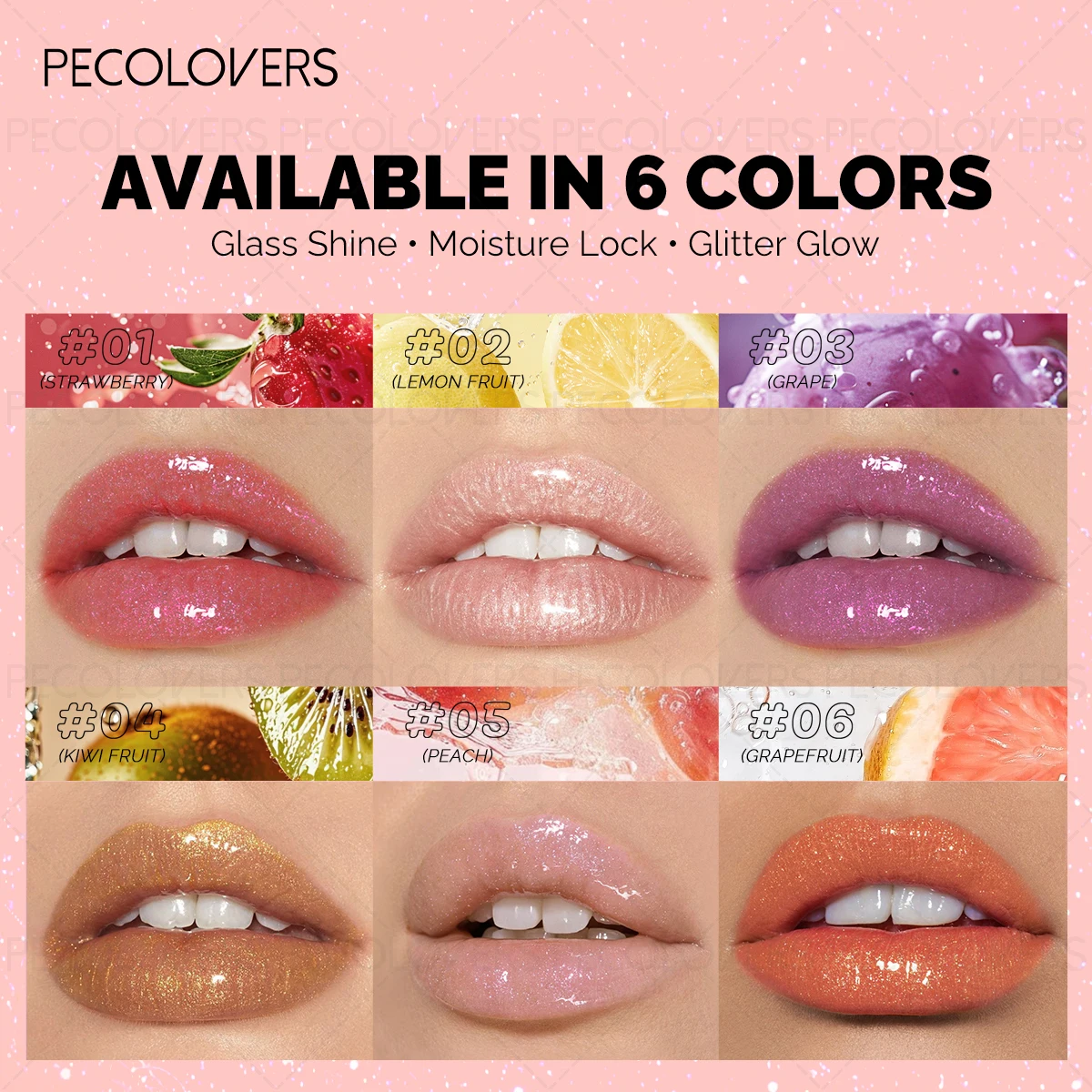 1 Pcs Vibrant Colors Lip Glaze Lip Gloss, Long-lasting Moisturizing Lip Blam, Water Gloss Shine Lip Makeup, for All Skin Types - Image 2