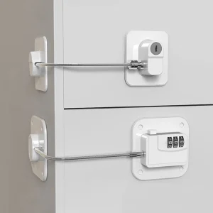 1 Piece Child Protection Locks Baby Cabinet Door Locks Refrigerator Locks High-Rise Anti-Falling Building Safety Code Lock
