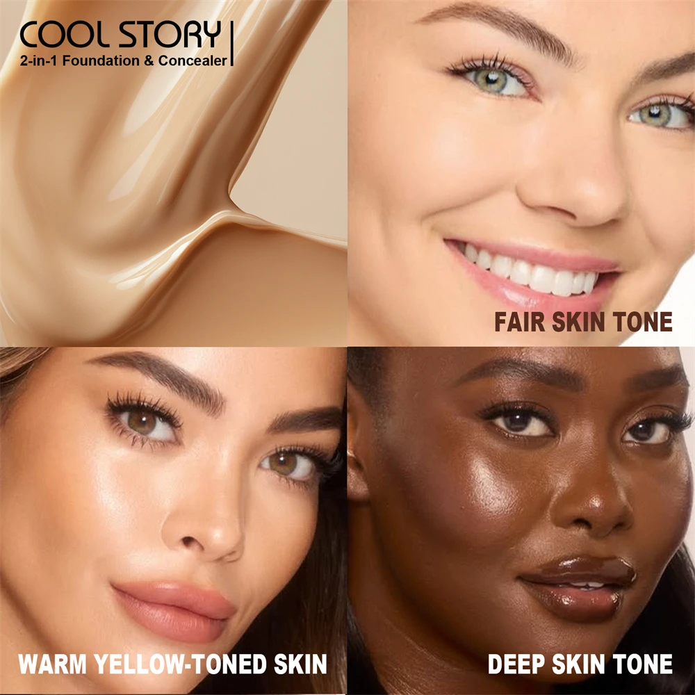 10 Color Lasting Face Foundation Cream Oil-Control Matte BB Cream Liquid Full Coverage Waterproof Hydrating Brighten Concealer - Image 4
