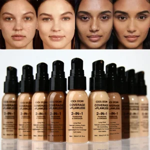 10 Color Lasting Face Foundation Cream Oil-Control Matte BB Cream Liquid Full Coverage Waterproof Hydrating Brighten Concealer