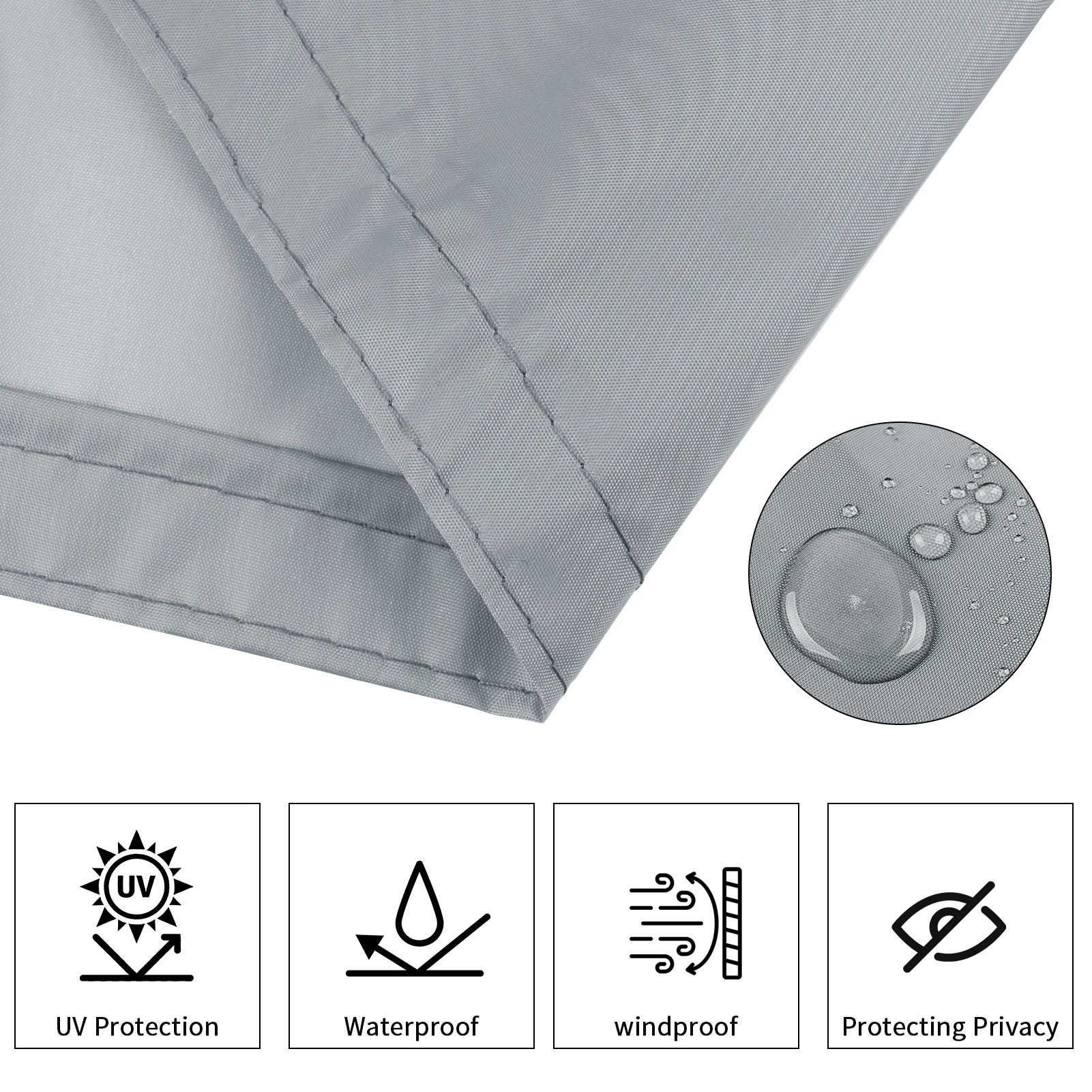 100% Polyester Waterproof Anti UV Balcony Privacy Screen Sun Shade Net Windproof Fence Sunshade Shelter Netting - Image 2