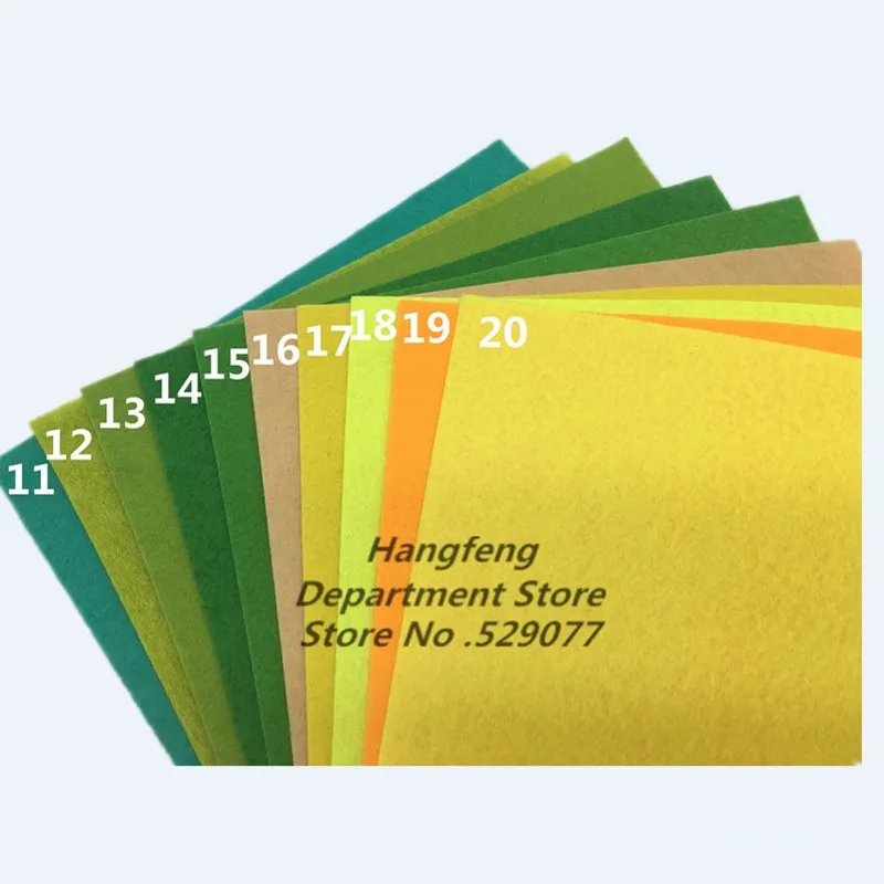 10*10/20*20/15*15*/20*30 40Sheets New Felt Cloth Non-woven Fabric Sewing Patchwork Needlework Material For DIY Dolls Crafts Toys - Image 2