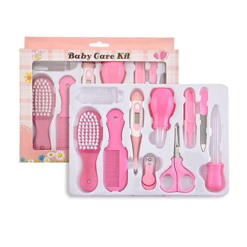 10PCS/Set Baby Health Care Kit Kids Nail Hair Health Care Thermometer Grooming Brush Clipper Teether Toothbrush Baby Essentials - Image 5