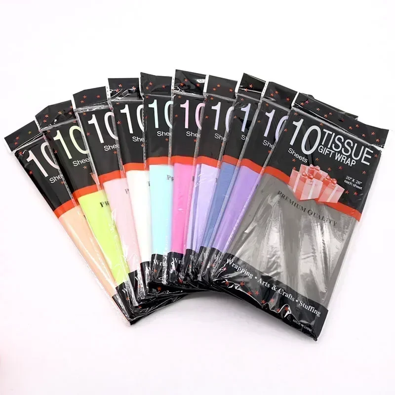 10Pcs 50*66cm Tissue Paper Flower Bouquet Wrapping For Florist Wedding Birthday Party Gift Packing Decor DIY Crafts - Image 6