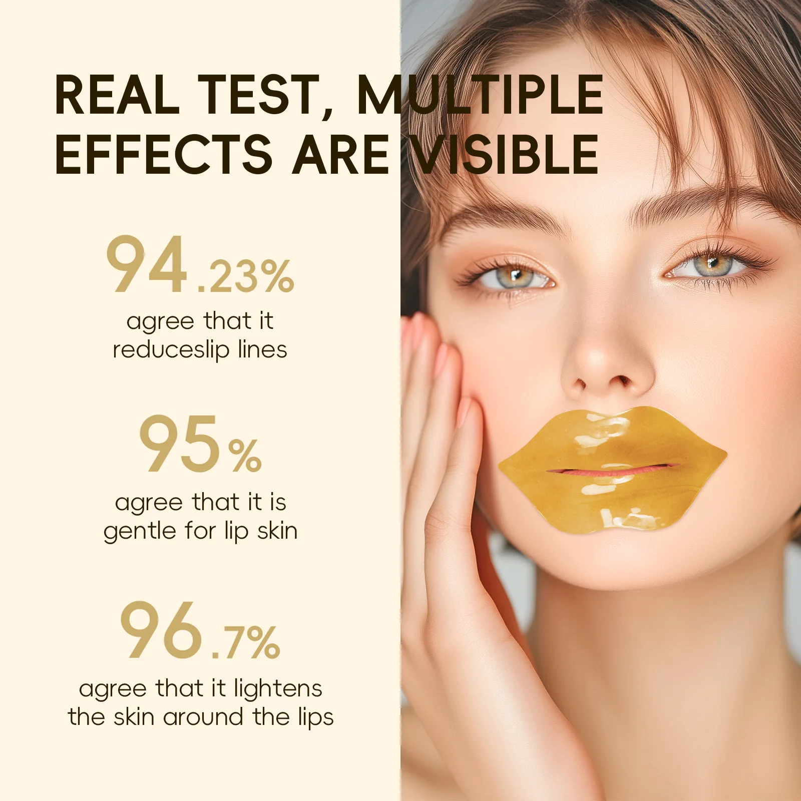 10pcs 24K Golden Crystal Collagen Lip Mask Moisturizing Plump Lips Gel Masks Nourishing Hydrating Lip Plumper Lips Skin Care - Image 3
