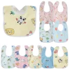 10pcs Baby Bib Set for Boys & Girls Breathable Baby Feeding Bibs Skin-friendly Drool Bib Set Drooling and Teething Bibs