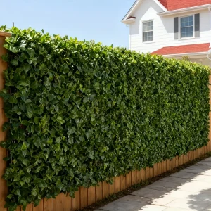 118-Inch Tall Artificial Ivy Privacy Fence Panel Realistic Outdoor Fake Plastic Greenery Screen Garden Wall for Balcony