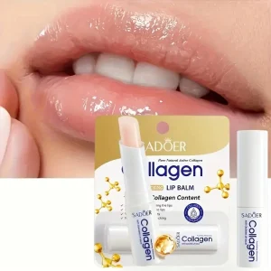 1/2/3pcs SADOER Collagen Lip Balm Moisturizing Anti Wrinkles Anti-aging Nourishing Hydrating Lipstick Lips Skin Care Products