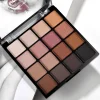 16-Color Eyeshadow Palette, Matte with Glitter - Neutral Gray and Brown Earth Tones, Coffee and Chocolate-Style Shades for a Versatile, Natural to Dramatic Makeup Look