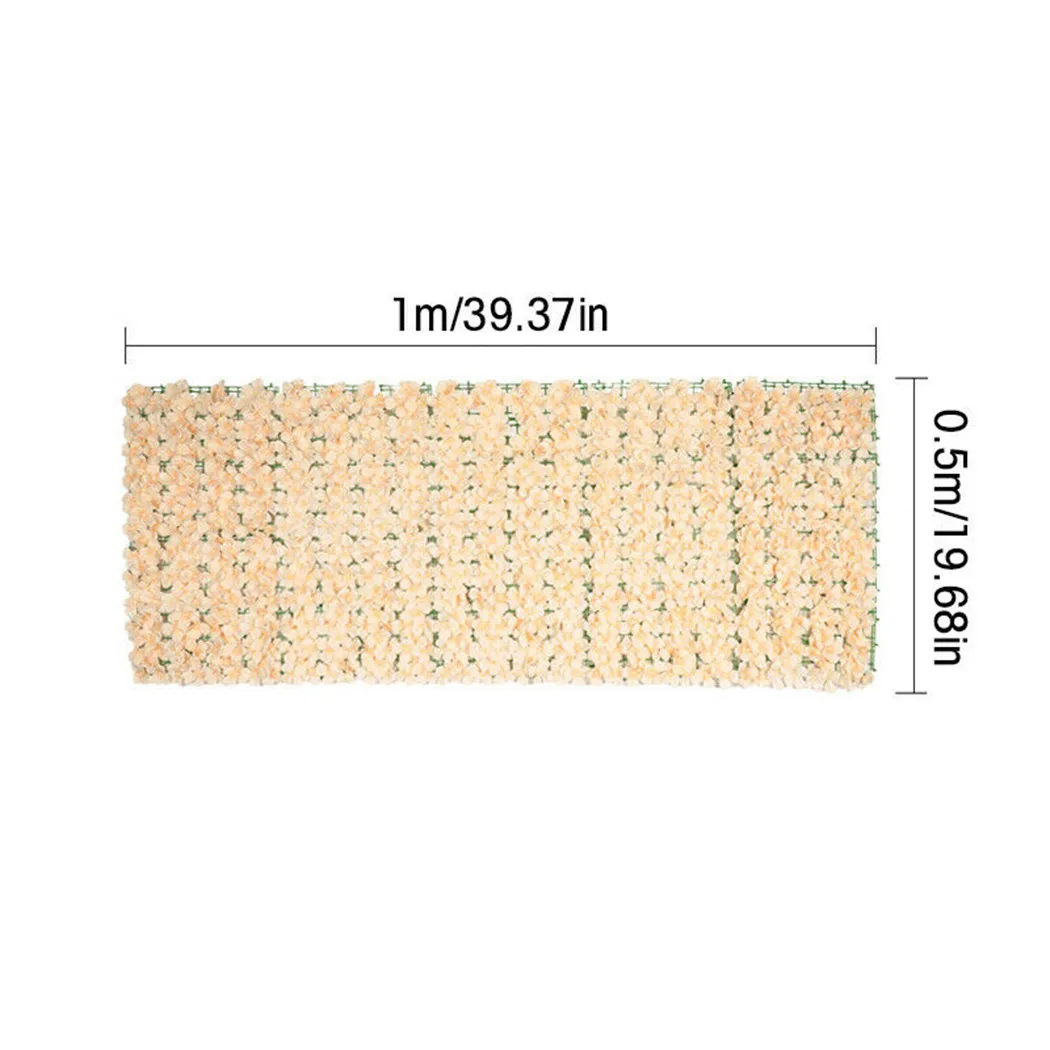 1M Fake Fence Trellis Wall Decoration Artificial Flower Privacy Fence Screen Outdoor Garden Balcony Hedge Home Wedding Decor - Image 4