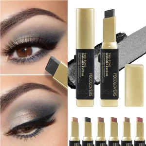 1PC Dual-Color Eyeshadow Stick - Shimmer, Matte & Pearlescent, Convenient for Daily Eye Makeup