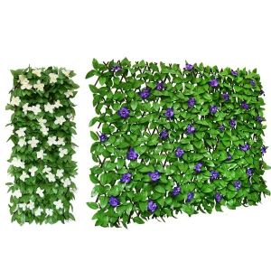 1PC Expandable Privacy Screen Fencing for Balcony & Garden Artificial Ivy Wall Decor Outdoor Stylish Garden Background Decor