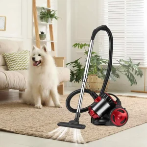 2000W Vacuum Cleaner Bagless Canister Vacuum Cleaner for Floor Carpets Pet Hair Cleaning Powerful Home Suction Silent Design