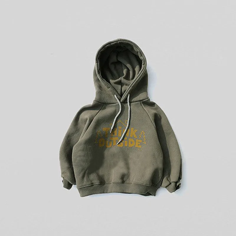 2024 Autumn New Baby Boy Hoodies Letter Print Hooded Sweatshirt For Kids Cotton Clothes Girls Outerwear Casual Children Tops - Image 2
