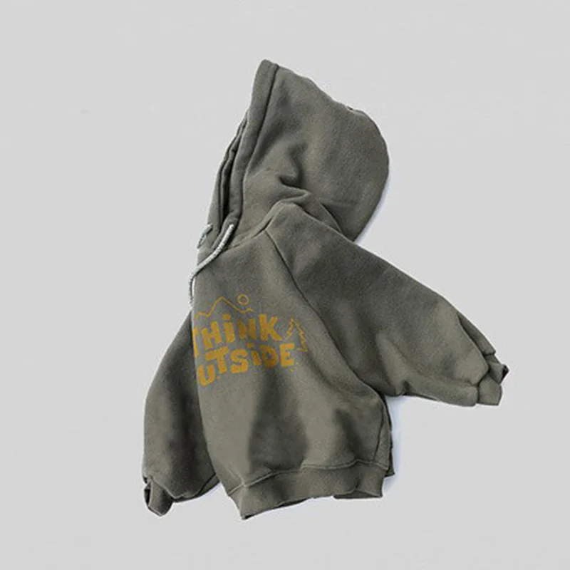 2024 Autumn New Baby Boy Hoodies Letter Print Hooded Sweatshirt For Kids Cotton Clothes Girls Outerwear Casual Children Tops - Image 6