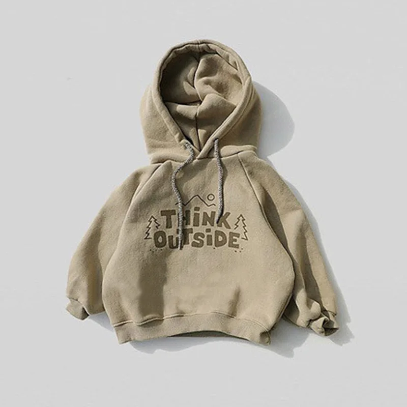 2024 Autumn New Baby Boy Hoodies Letter Print Hooded Sweatshirt For Kids Cotton Clothes Girls Outerwear Casual Children Tops - Image 3