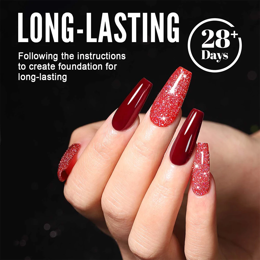 2024 New YOKEFELLOW 10ML Reflective Glitter Gel Nail Polish Soak Off UV Gel Varnish Colorful Nail Gel Polish For Manicure - Image 5