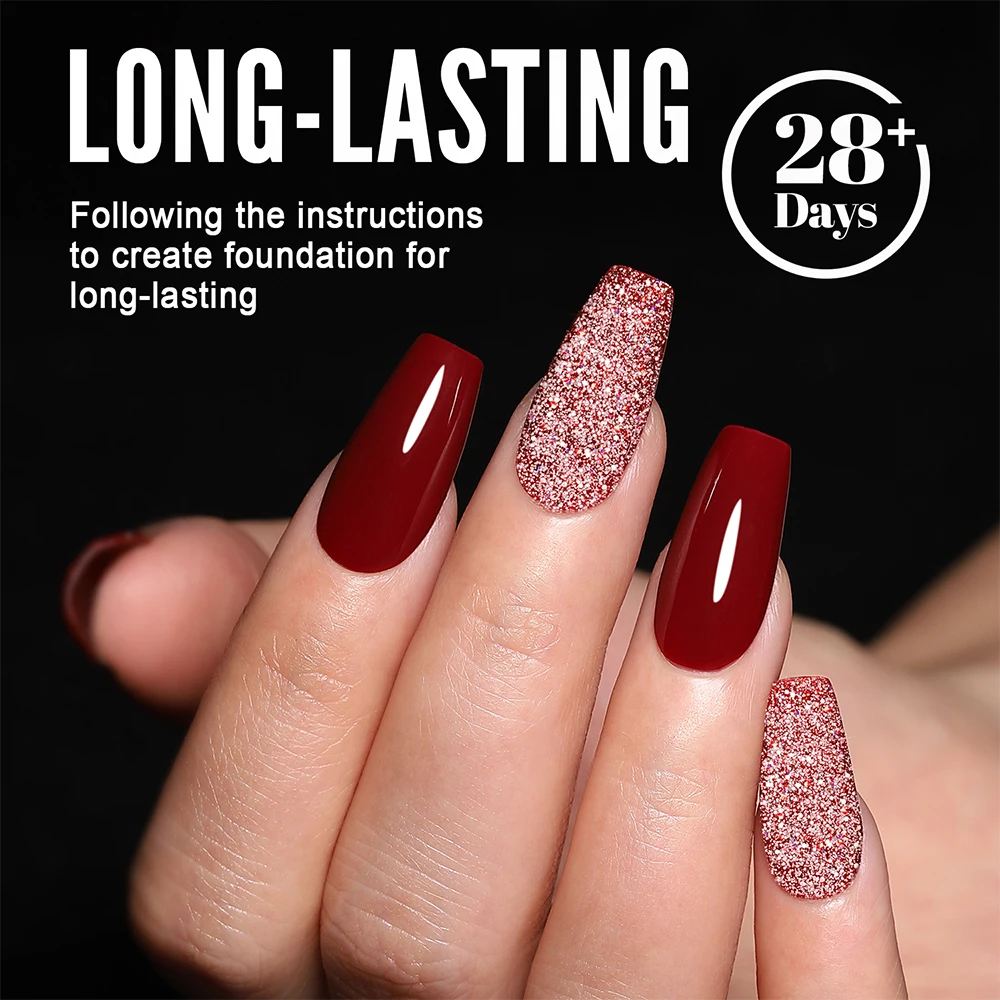 2024 New YOKEFELLOW 10ML Reflective Glitter Gel Nail Polish Soak Off UV Gel Varnish Colorful Nail Gel Polish For Manicure - Image 4