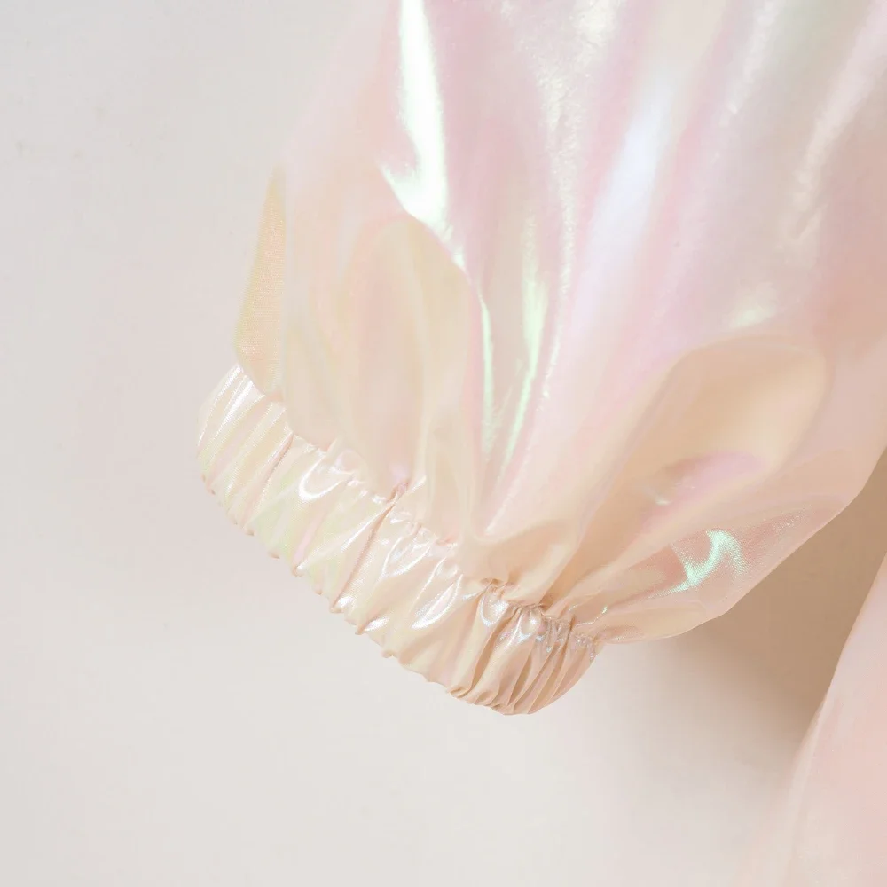 2024 Spring and Autumn Children's Zipper Hooded Jacket Boys and Girls Fashion Pearl Color Thin Jacket Comfortable Skin-friendly - Image 3