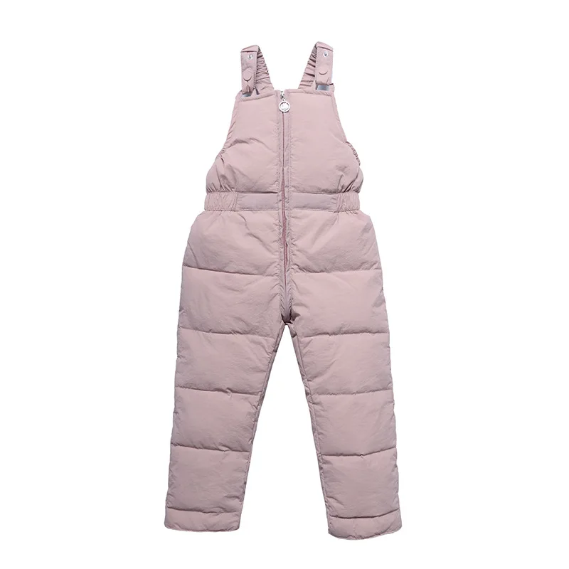 2024 Winter Down Overalls Pants Autumn Boys Girls Thick Warm Pants Kids Fashion Trousers New Children Ski Down Jumpsuit 1-5 Year - Image 6