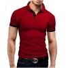2024 new Polo T shirt for Men White Casual Short Sleeve Golf Polo Shirts Homme New Summer Clothes High Quality Ropa Hombre