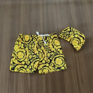2025 New Children's swim Shorts gold Boys' Swim Shorts High end Soft Baby Swimming briefs factory price