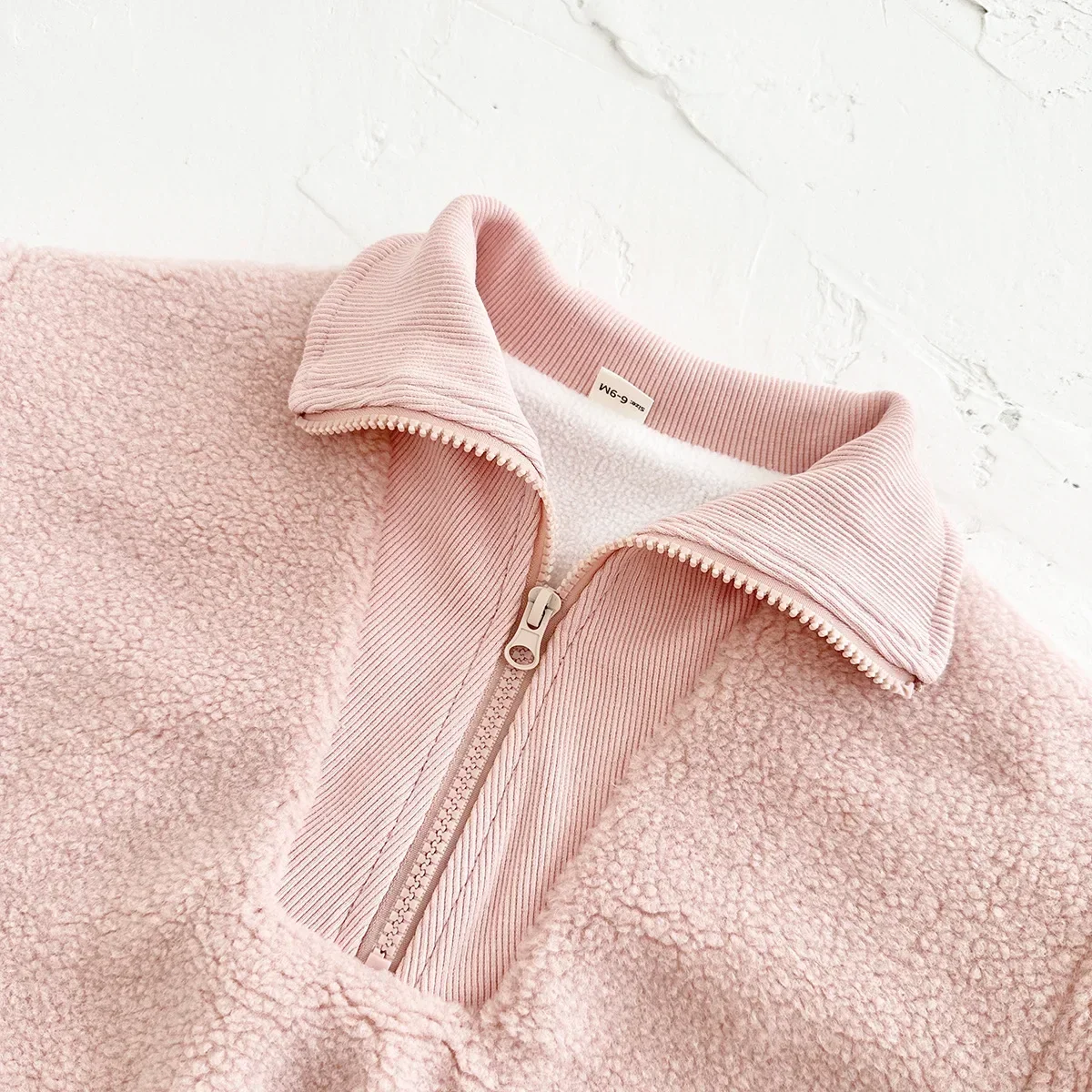 2026 New Baby Girls Boys Fleece Sweatshirt Hoodies Toddler Kids Boys Tops Mock Neck Thicken Warm Winter Outwear Coat for 0-3Y - Image 3