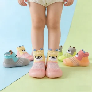 2026 New Baby Socks and Shoes Colorful Cute Children's Soft Soled Rubber Shoes for Boys and Girls Toddlers' Walking Shoes