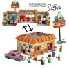 2026New1635pcs 10352 The Krusty Burger Restaurants Building Blocks Set Bricks Creative Ideas Educational Toys for Children Gifts