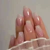 24 PCs Fake Nails with 1 Nail Glue and 1 Nail File