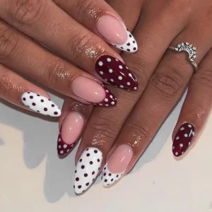 24 pieces of new French-style press-on nails (fashionable fake nail stickers), paired with 1 piece of jelly glue and 1 nail file