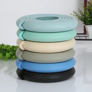 2M Baby Safety Anti-collision Soft Table Edge L-shaped Protector Strip Child Bumper Strips Safety Table Corner Protection Strips