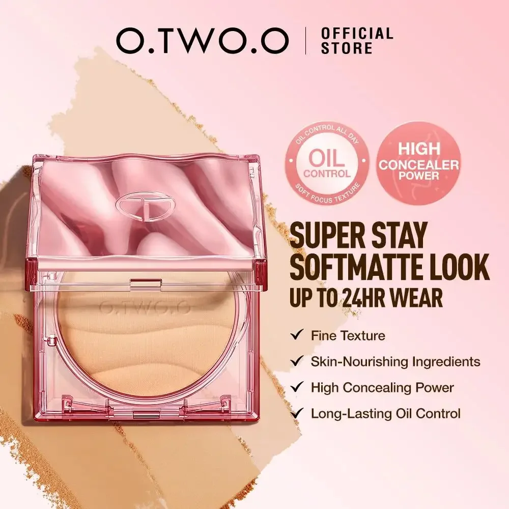 2in1 Setting Sun Protection Weightless Matte Powder Long Lasting High Concealer Power Waterproof Oil Free Compact - Image 2