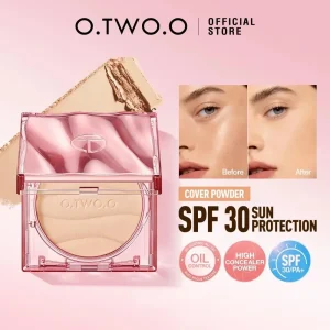 2in1 Setting Sun Protection Weightless Matte Powder Long Lasting High Concealer Power Waterproof Oil Free Compact